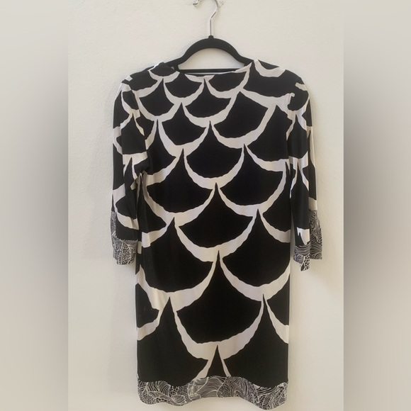 SZ 4 Diane Von Furstenberg 3/4 Sleeve Dress - Picture 2 of 8